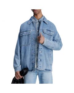 CALVIN KLEIN JEANS BOXY LOOSE UTILITY SHIRT JACKET