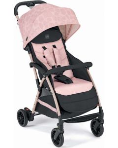 Giramondo - Passeggino Leggero Compatto Pieghevole 0- 4 Anni 0-22 Kg Rosa