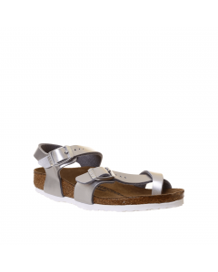 BIRKENSTOCK TAORMINA ELECTRIC METALLIC SILVER