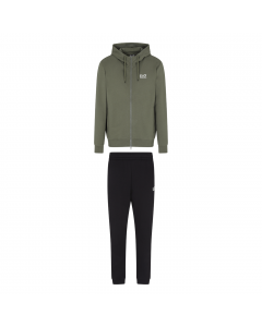 EA7 TRAIN CORE ID M T-SUIT HOODIE FZ CH BR CC