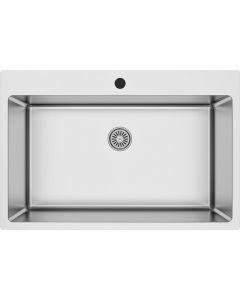 Lavello 1 Vasca 76 cm Acciaio Inox Spessore 1.00 cm - KITSA233
