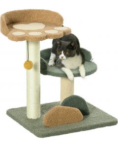 Albero Tiragraffi per Gatti 43x39x52cm Velluto AMP-D301081A