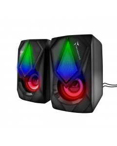 Casse per PC 2.0 Speaker Gaming 3 watt Luce LED Nero TM-GAMSPEAKER