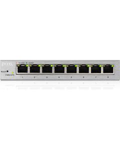 Switch di Rete 8 Porte Gestito Gigabit Ethernet Argento GS1200-8-EU0101F