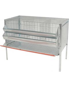 Gabbia Galline Ovaiole Tre Celle cm 107x50xH 80 L166